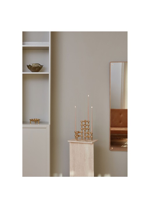 STOFF Nagel Kandelaar 6 cm set van 3 - detail 8 goud