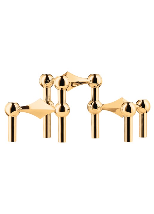 Stoff Nagel Kandelaar 6 cm set van 3