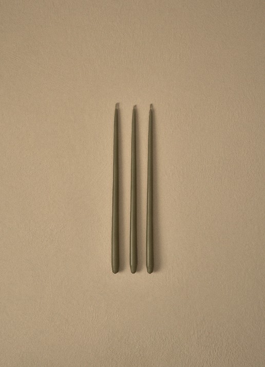 Stoff Nagel Stoff Nagel Ester & Erik kaars set van 6  - voorkant 2 groen