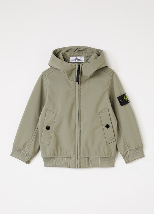 Stone Island 00001 softshell jack met logo