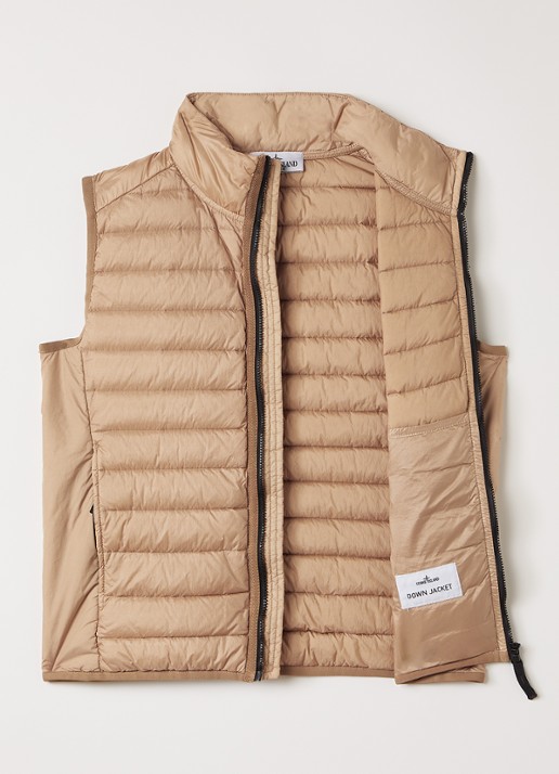 Stone Island 00002 gewatteerde bodywarmer - voorkant 3 grijs