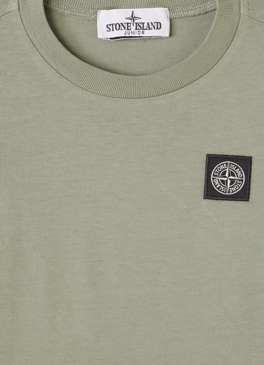 Stone Island 00002 longsleeve met logoborduring - detail 3 antraciet