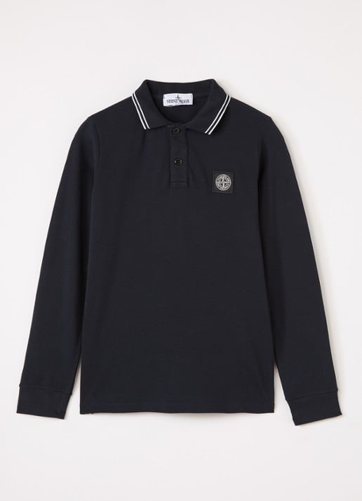 Stone Island 00002 polo met logoborduring