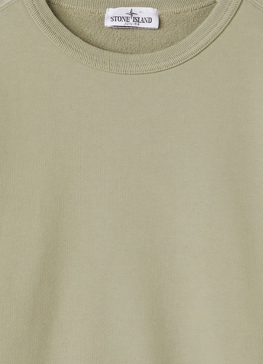 Stone Island 00002 sweater met logo - detail 3 lindegroen