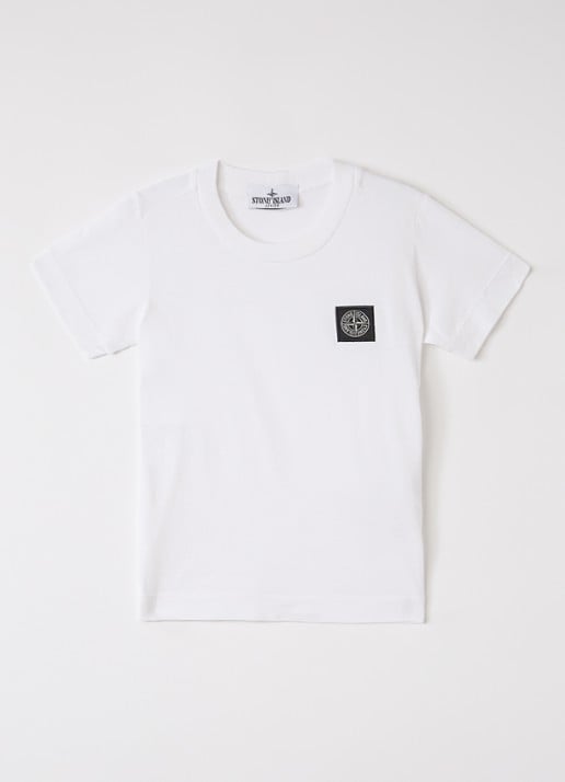 Stone Island 00002 T-shirt met logoborduring