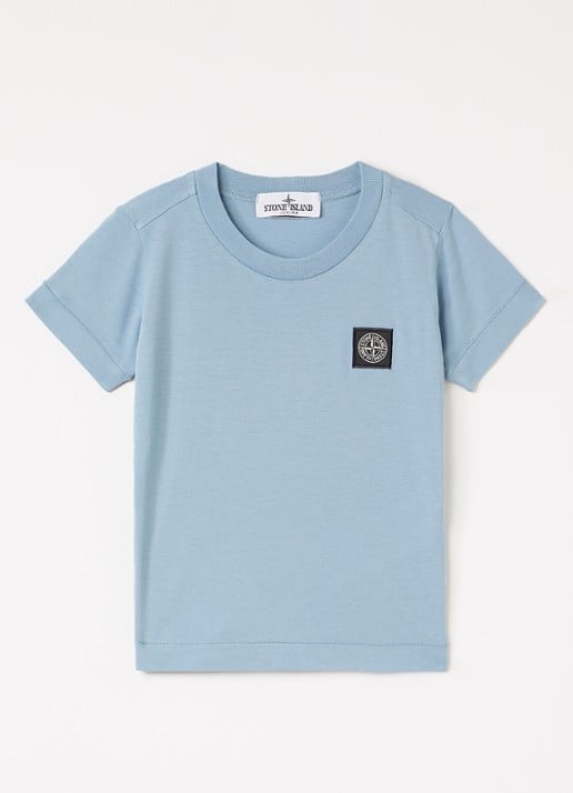 Stone Island 00002 T-shirt met logoborduring