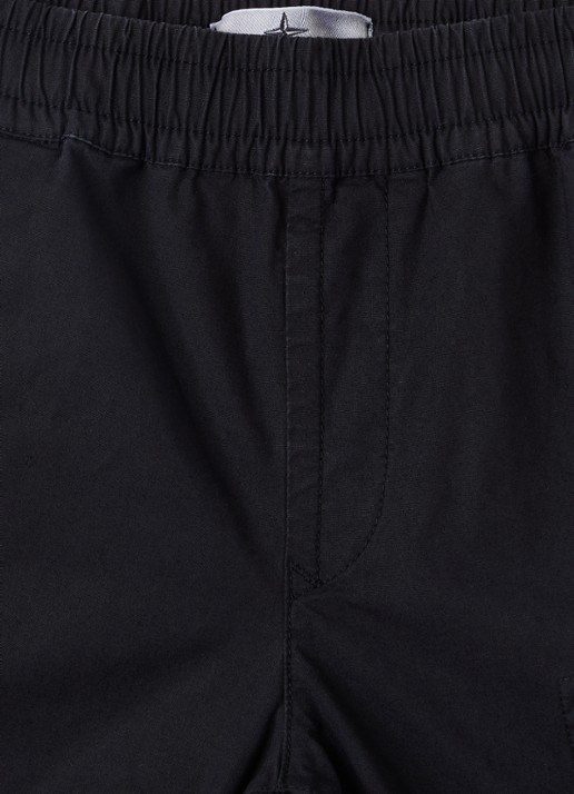 Stone Island 00003 tapered fit cargobroek - detail zwart