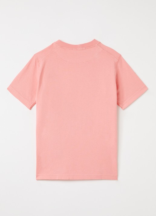 Stone Island 00005 T-shirt met logo - voorkant 2 roze