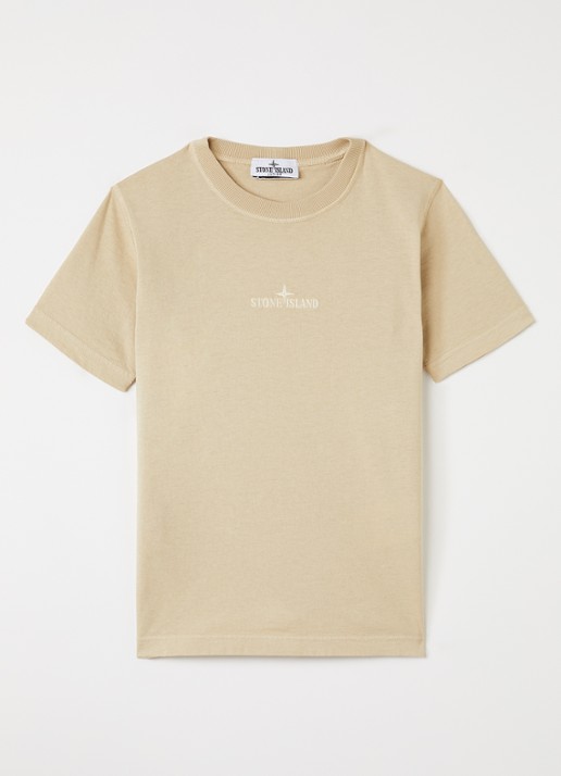 Stone Island 00006 T-shirt met logoborduring