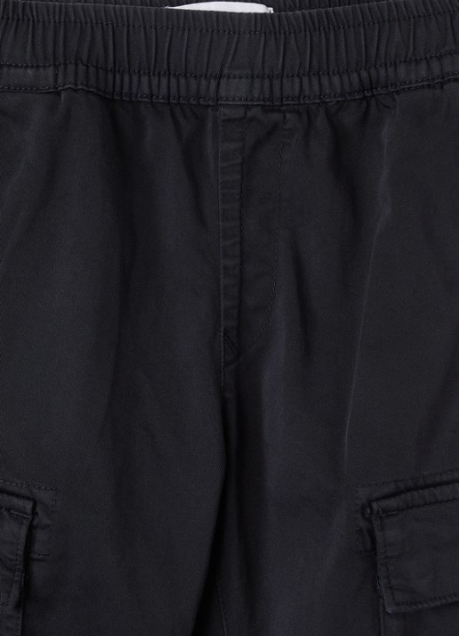 Stone Island 00006 tapered fit cargobroek met logo - detail 3 donkerblauw