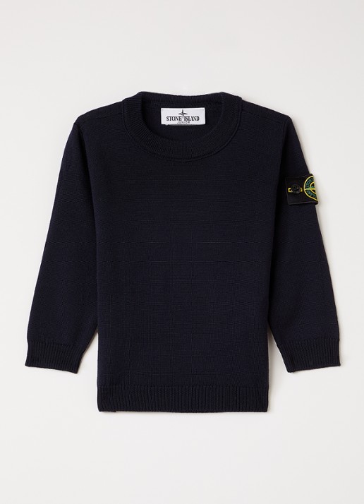 Stone Island 00009 fijngebreide pullover van scheerwol