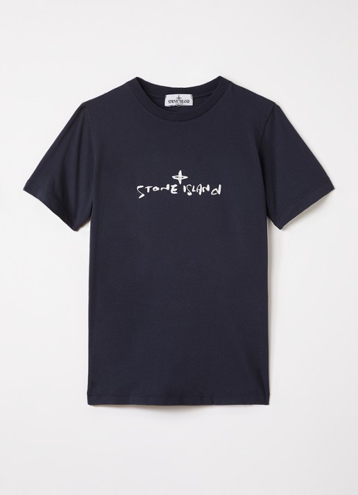 Stone Island 00009 T-shirt met logoprint