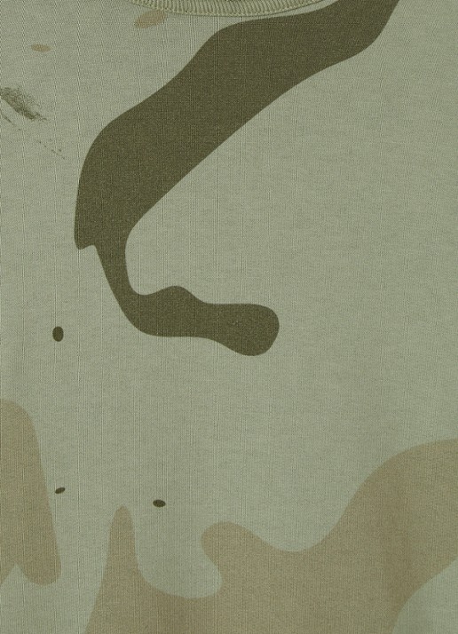 Stone Island 00013 sweater met camouflageprint - detail lindegroen