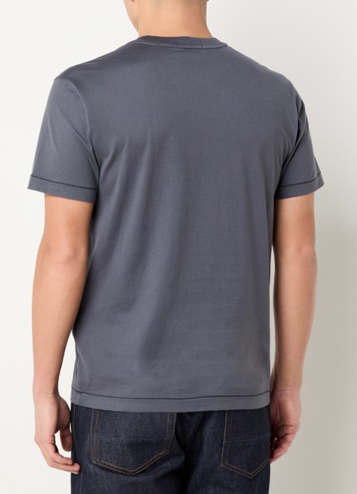 Stone Island 11002 T-shirt met logo - achterkant 3 paars