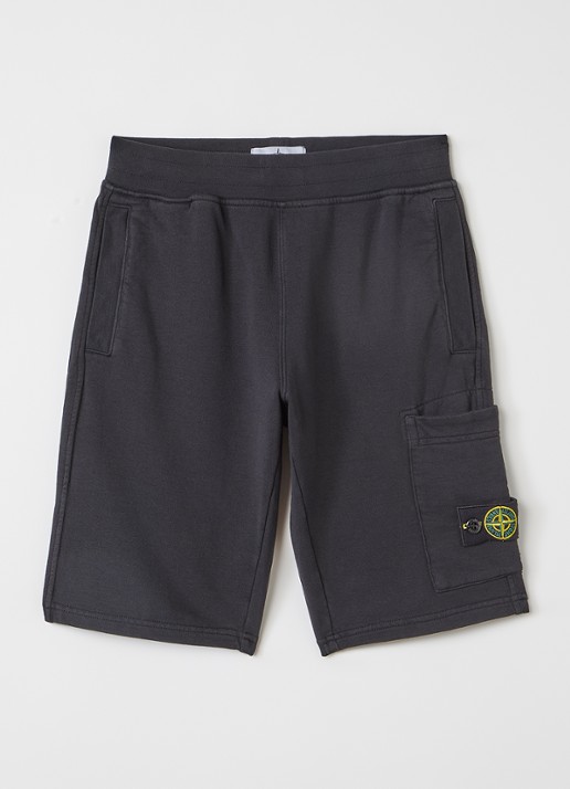 Stone Island 200006 straight fit korte joggingbroek met opgestikte zak