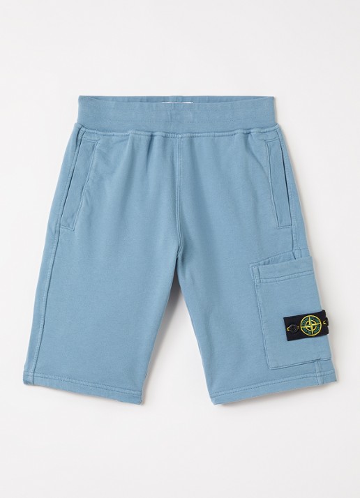 Stone Island 200006 straight fit korte joggingbroek met opgestikte zak