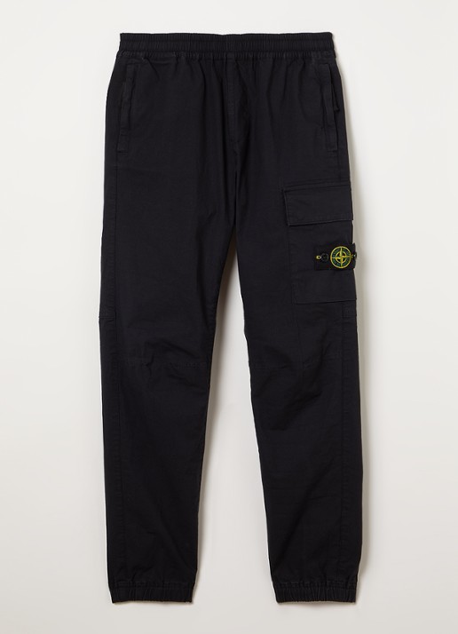Stone Island 80538 tapered fit broek met logo