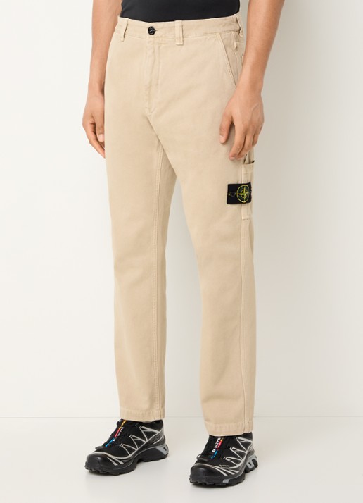 Stone Island 94459 straight fit cargobroek met steekzakken