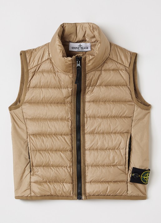 Stone Island Gewatteerde bodywarmer met donsvulling en ritszakken