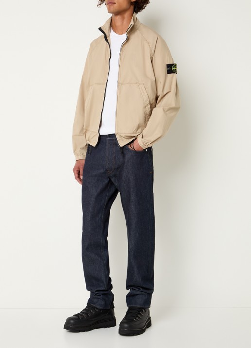Stone Island S0003 jack met steekzakken en logo - voorkant 2 beige