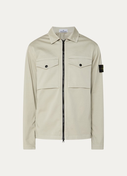 Stone Island S0012 jack met borstzakken - voorkant beige