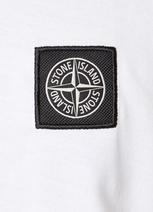 Stone Island S0013 T-shirt met logo - detail 2 wit