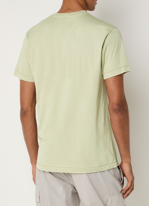 Stone Island S0013 T-shirt met logo - achterkant 3 zand