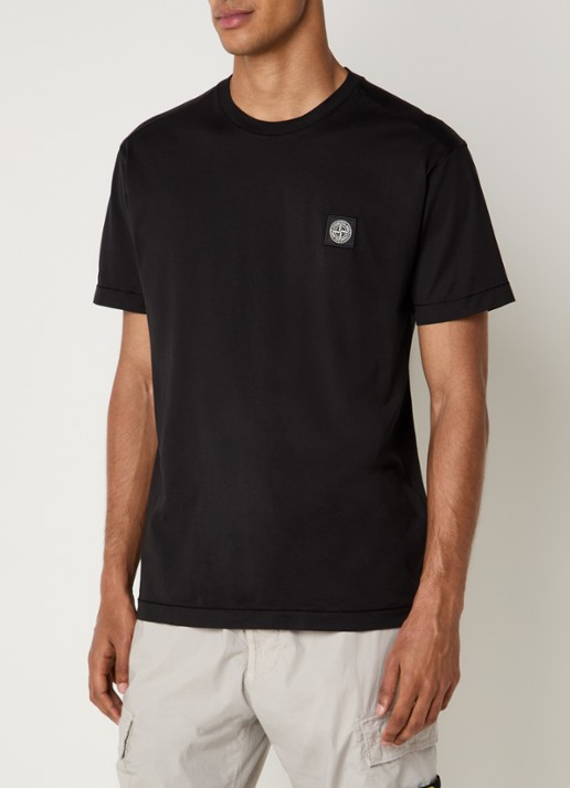Stone Island S0013 T-shirt met logo - detail 3 donkerblauw