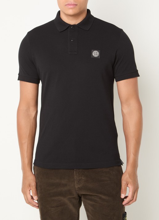 Stone Island S0017 slim fit polo van piqué katoen met logo