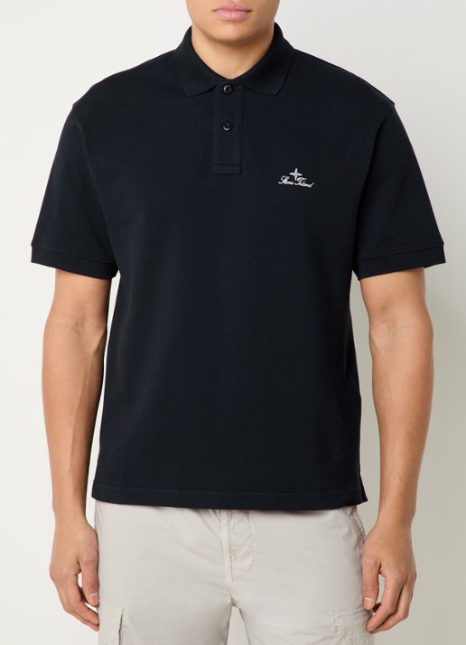 Stone Island S0039 regular fit polo met logoborduring