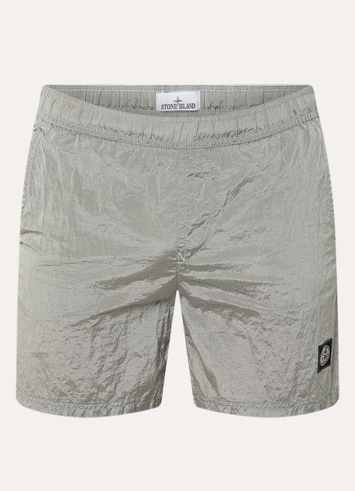Stone Island S0043 Long zwemshorts met steekzakken - voorkant 2 grijs
