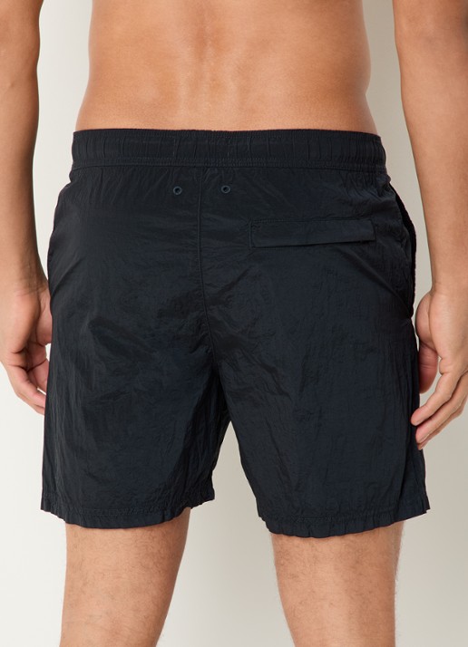 Stone Island S0043 Long zwemshorts met steekzakken - achterkant donkerblauw