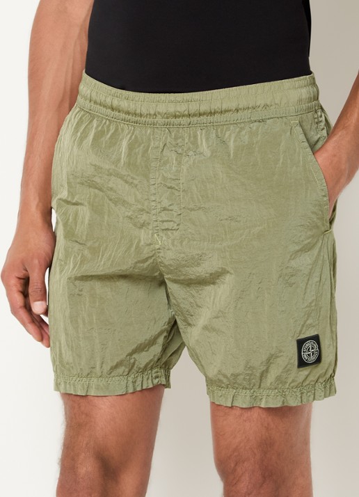Stone Island S0043 zwemshort met logo en steekzakken