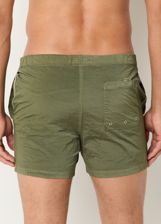 Stone Island S0043 zwemshorts met steekzakken - achterkant 4 mosgroen
