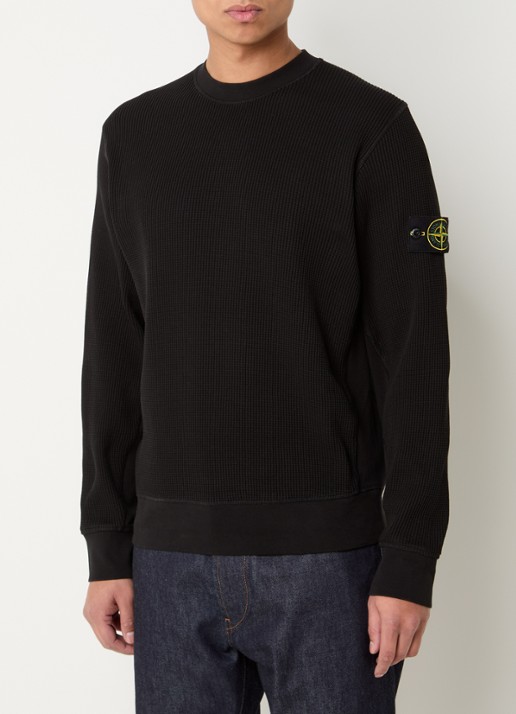 Stone Island S0044 fijngebreide trui met logo