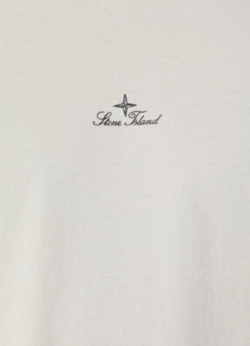 Stone Island S0050 T-shirt met logo - detail 5 grijs