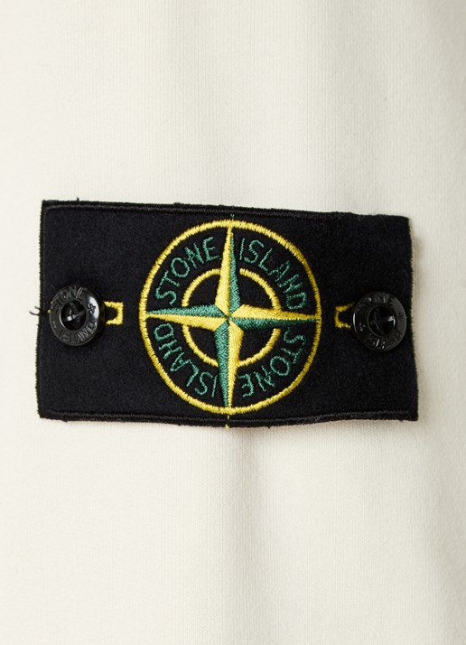 Stone Island S0051 sweater met logo - detail 3 gebroken wit