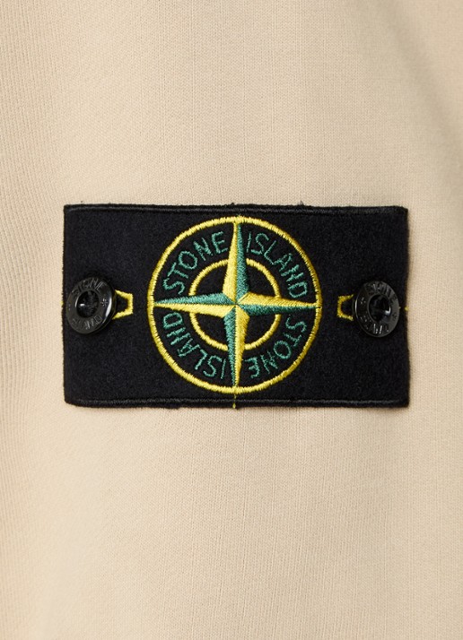 Stone Island S0051 sweater met logo - detail 5 beige