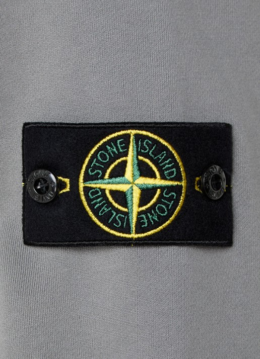 Stone Island S0051 sweater met logo - detail 4 grijs