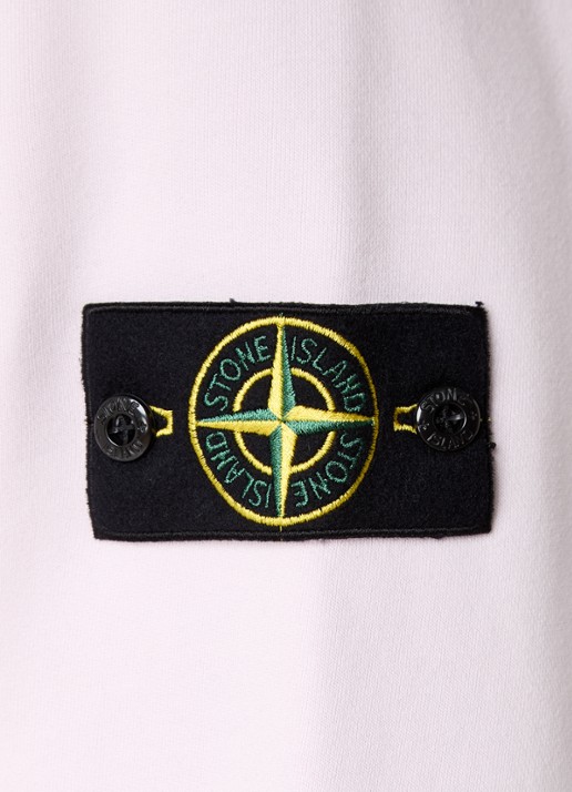Stone Island S0051 sweater met logo - detail 3 lichtroze