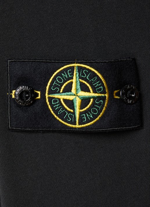 Stone Island S0051 sweater met logo - detail 5 zwart