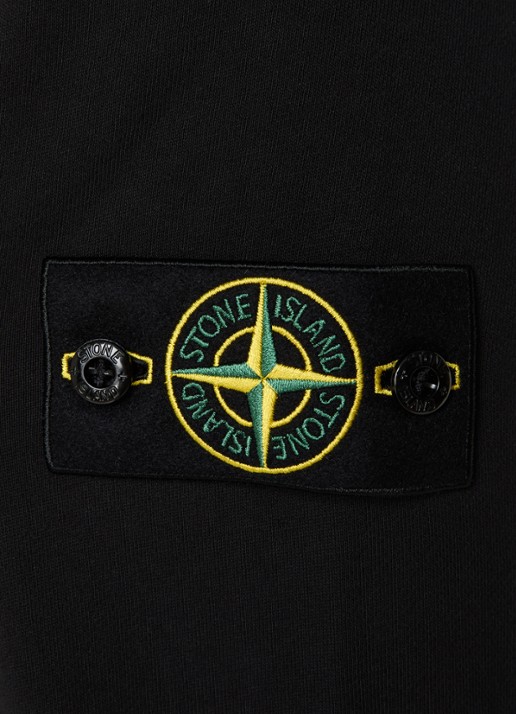 Stone Island S0051 sweater met logo - detail 5 zwart