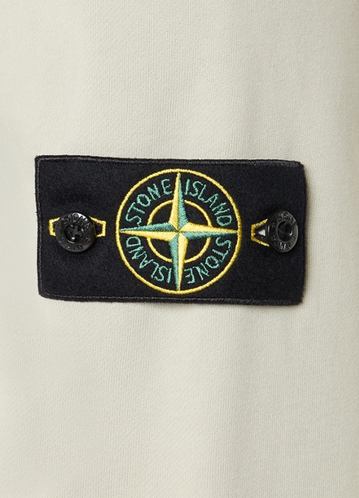 Stone Island S0051 sweater met logo - detail 2 lindegroen