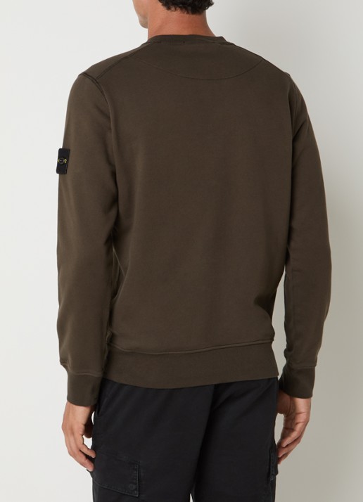 Stone Island S0051 sweater met logo - achterkant 5 grijs