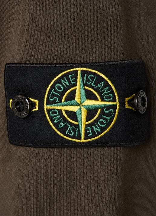 Stone Island S0051 sweater met logo - detail 4 grijs