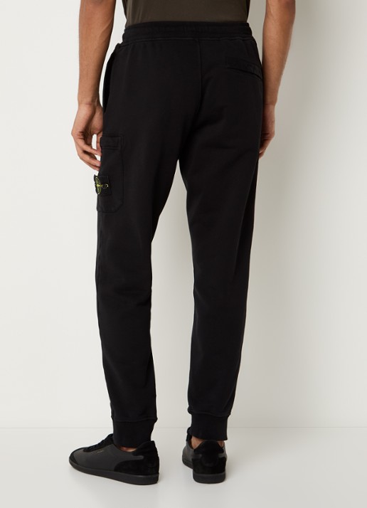 Stone Island S0051 tapered fit joggingbroek met steekzakken - achterkant 6 zwart