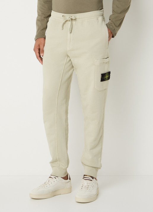 Stone Island S0051 tapered fit joggingbroek met steekzakken - detail 3 lindegroen
