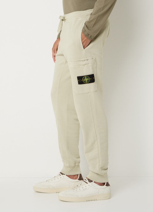 Stone Island S0051 tapered fit joggingbroek met steekzakken - detail 4 lindegroen