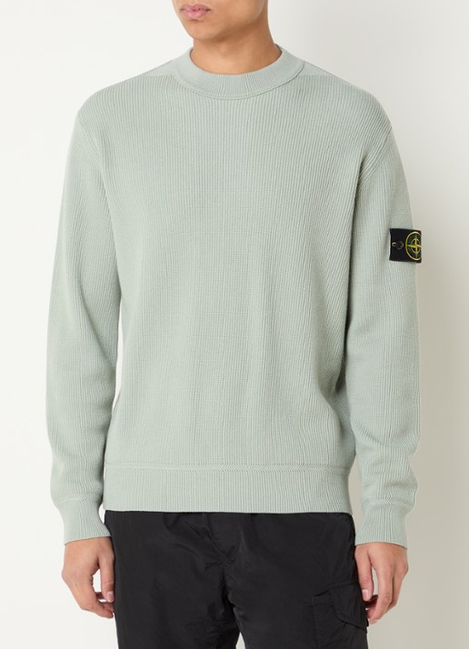 Stone Island S00D8 fijngebreide trui met logo