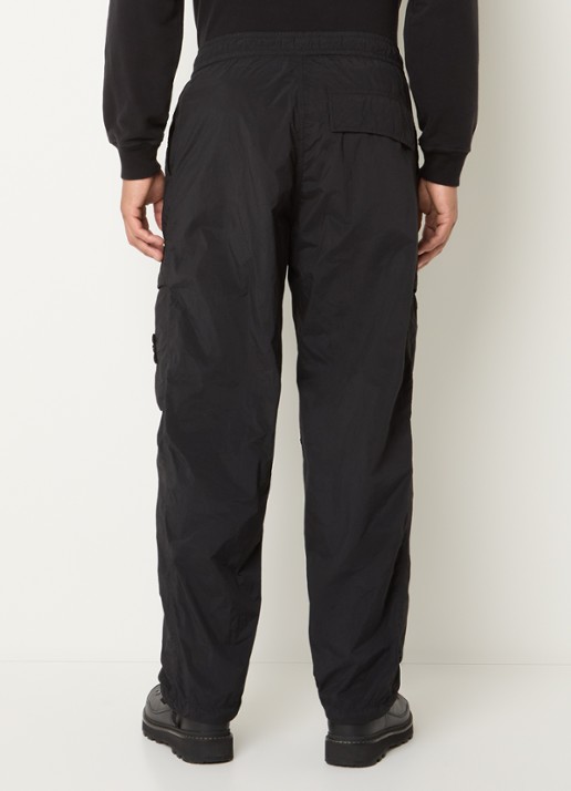 Stone Island S00F6 loose fit cargobroek met steekzakken - achterkant 4 zwart